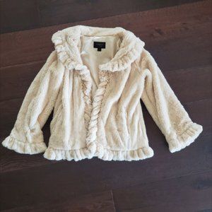Damselle Faux Fur Jacket Coat ,  Princess and Wedding Vibes
